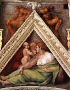 Michelangelo Buonarroti Ancestors of Christ oil painting artist